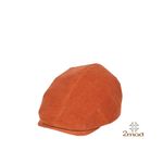 2MOD_19FWHT012_ TwoMod, Orange Corduroy Hunting Cap, Plat cap_Handmade, Made in Korea, Hat